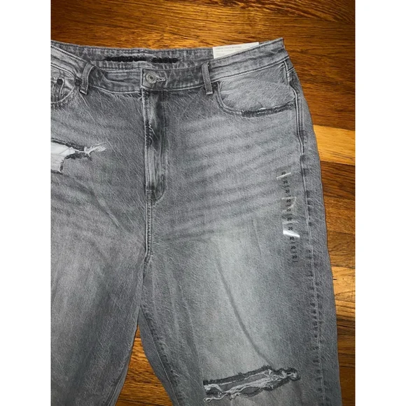 American Eagle Gray High Rise 90s Boyfriend Jeans 20L - Picture 4 of 8